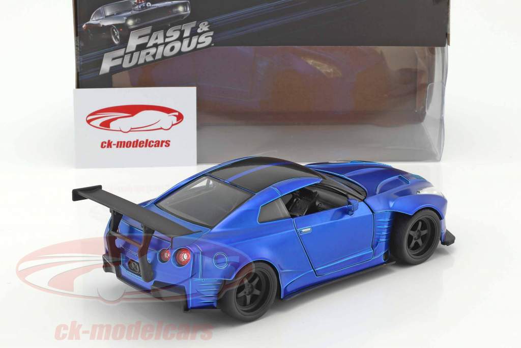 Jadatoys 1:24 Brian's Nissan GT-R (R35) Year 2009 Fast and Furious blue ...