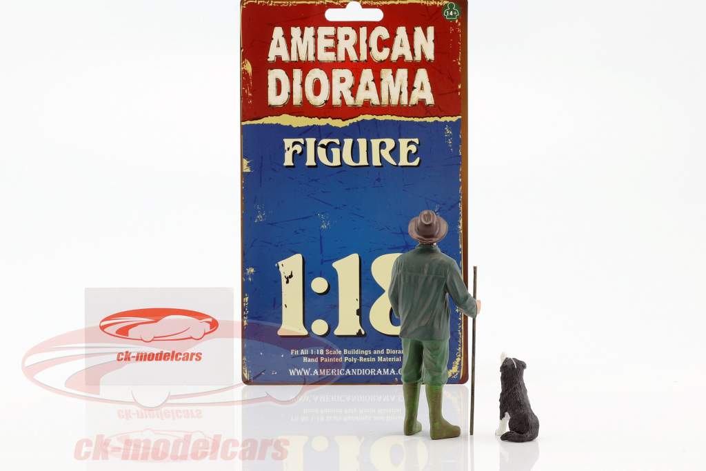 client Patrick & chien 1:18 American Diorama