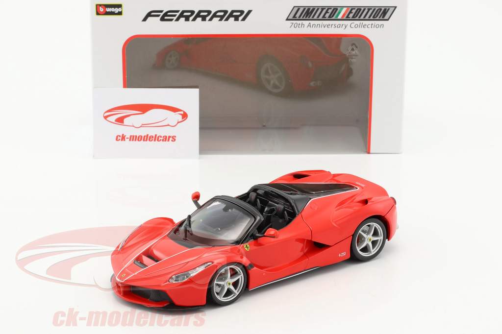 Ferrari LaFerrari Aperta 70th Anniversary Collection rosso 1:24 Bburago