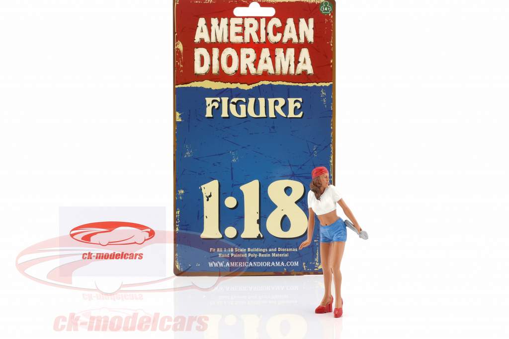 Mechanic Katie figure 1:18 American Diorama