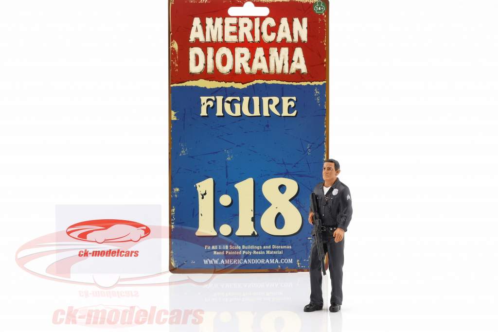 政策 官 I 人物 1:18 American Diorama
