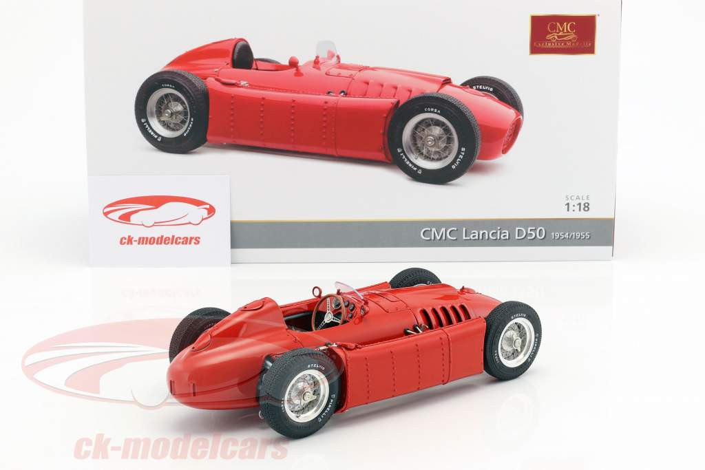 Lancia D50 année de construction 1954-1955 rouge 1:18 CMC