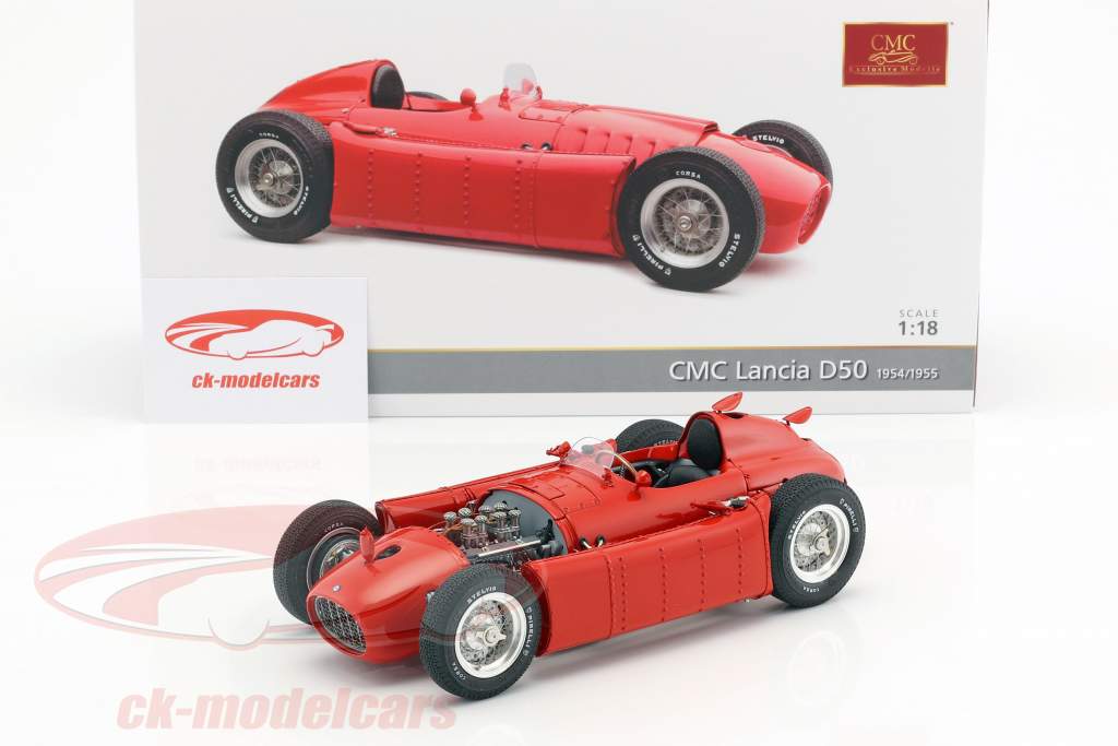 Lancia D50 año de construcción 1954-1955 rojo 1:18 CMC