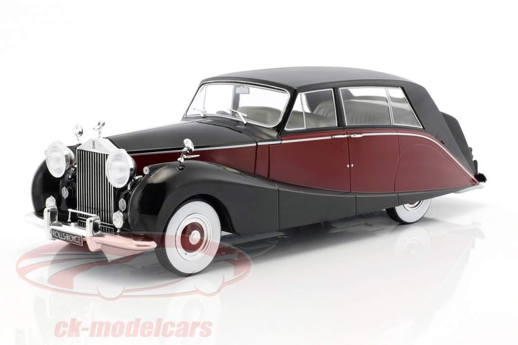 Rolls Royce Silver Wraith Empress by Hooper nero / scuro rosso 1:18 Model Car Group