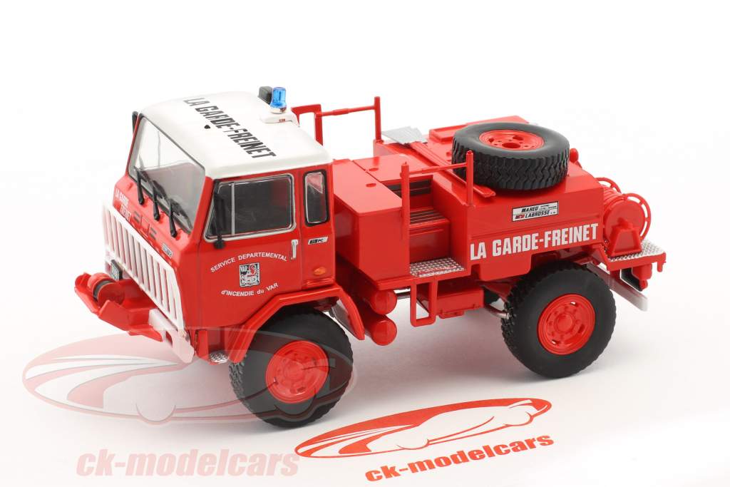 UNIC 75 PC La Garde-Freinet Fire Department red / white 1:43 Atlas