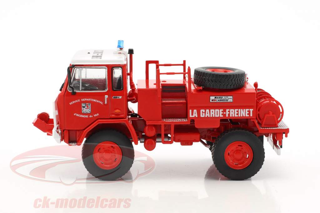 UNIC 75 PC La Garde-Freinet brandvæsen rød / hvid 1:43 Atlas