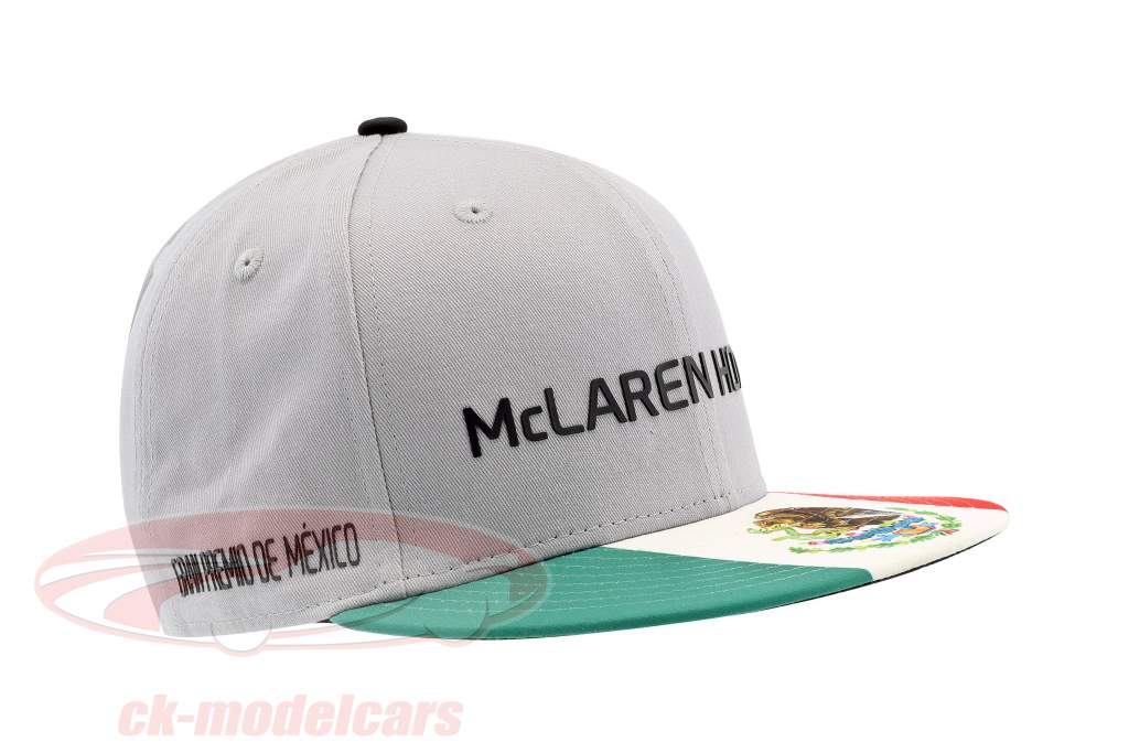 McLaren Honda Formel 1 2017 Alonso & Vandoorne Special Edition Mexiko Cap grau S