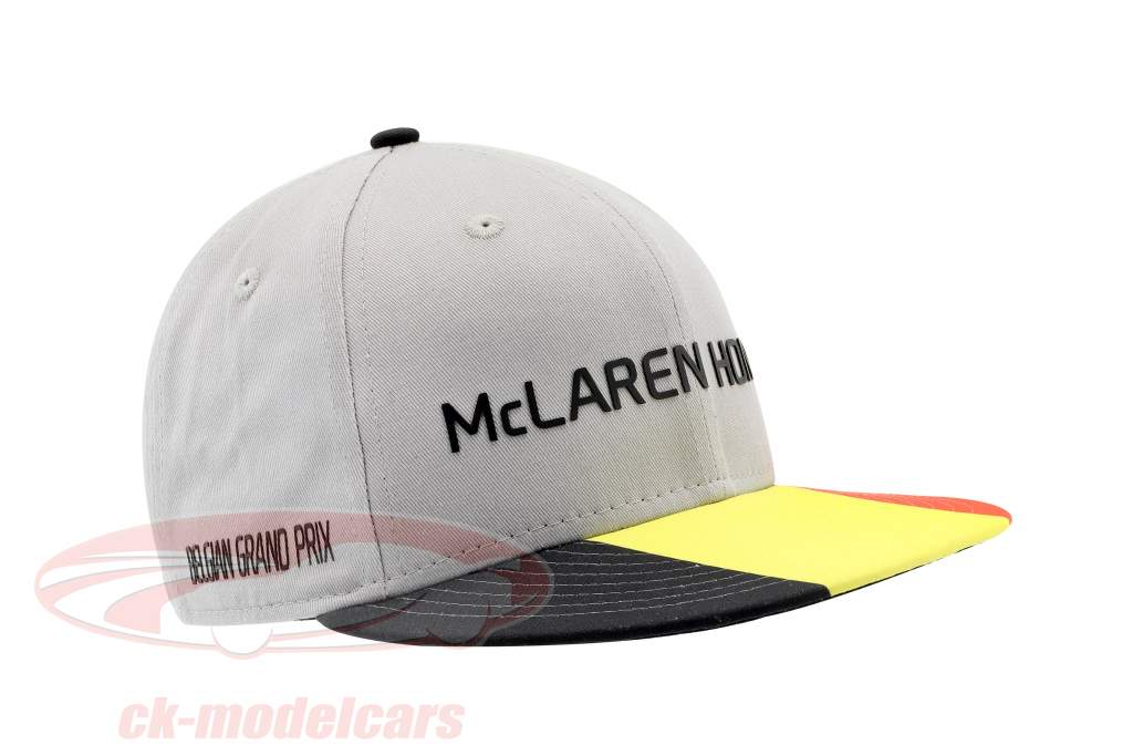 McLaren Honda formule 1 2017 Alonso & Vandoorne Special Edition Belgique Cap gris S/M
