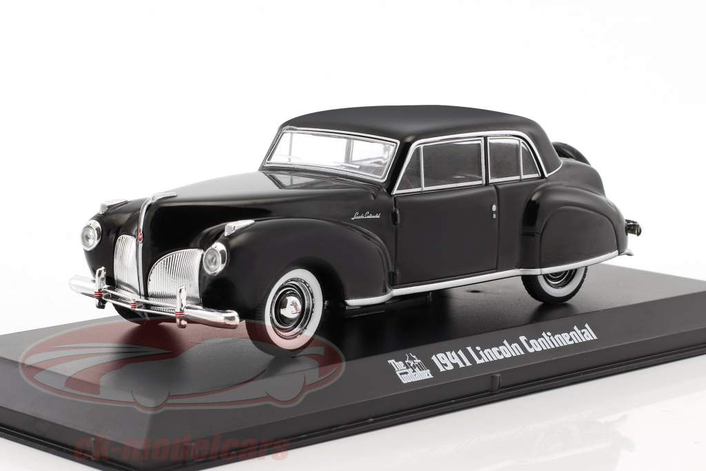 Lincoln Continental película The Godfather 1972 negro 1:43 Greenlight