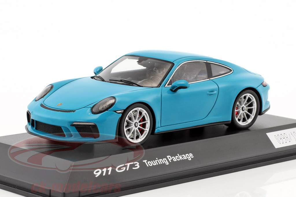 Porsche 911 (991 II) GT3 Touring Package 2017 Miami blue 1:43 Spark