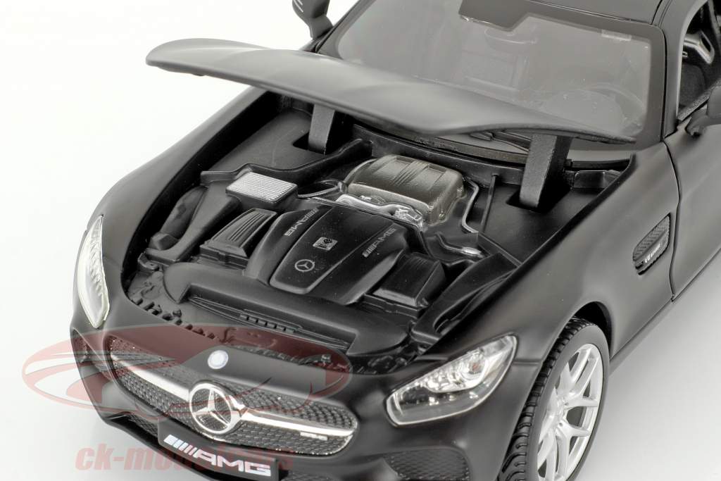 Mercedes-Benz AMG GT negro mate 1:24 Maisto