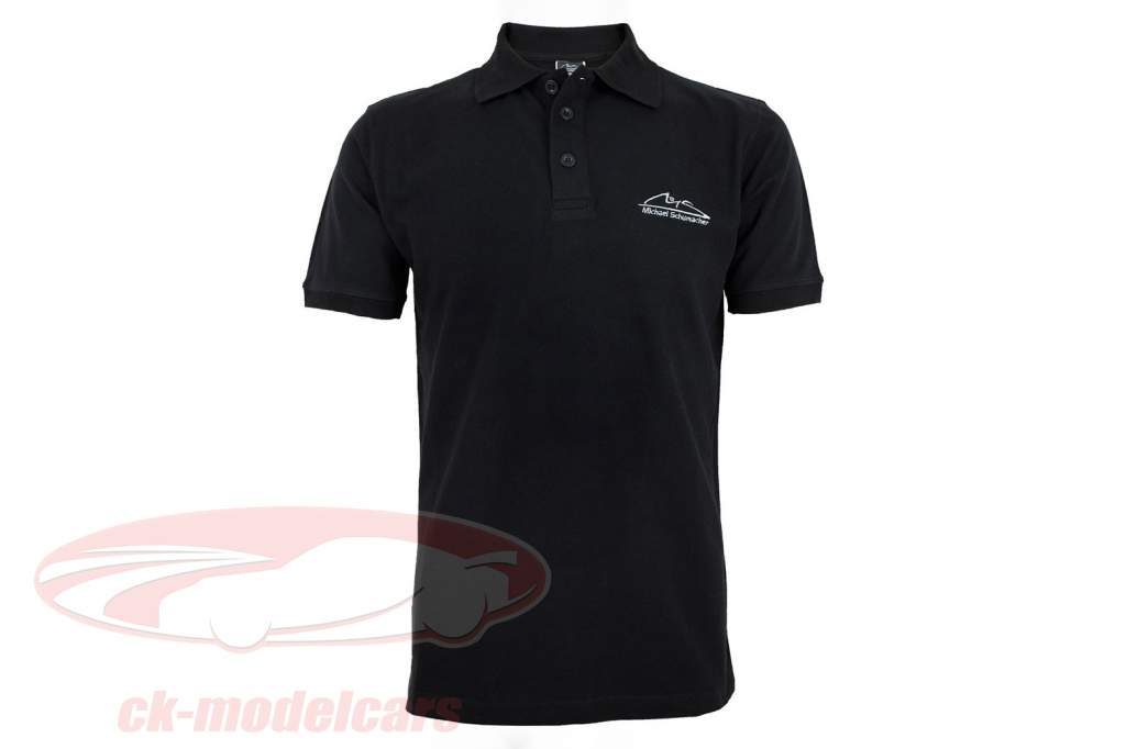 Michael Schumacher Polo-Shirt Logo schwarz