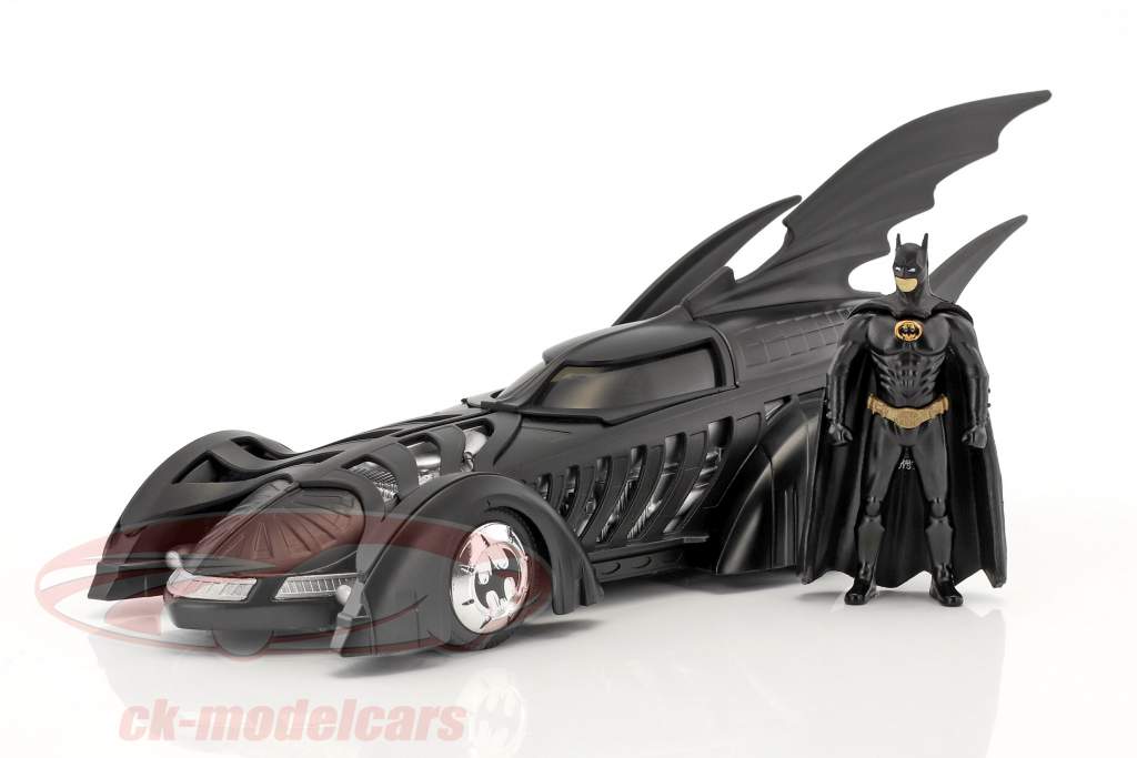 Batmobile Film Batman Forever (1995) schwarz mit Figur Batman 1:24 Jada Toys