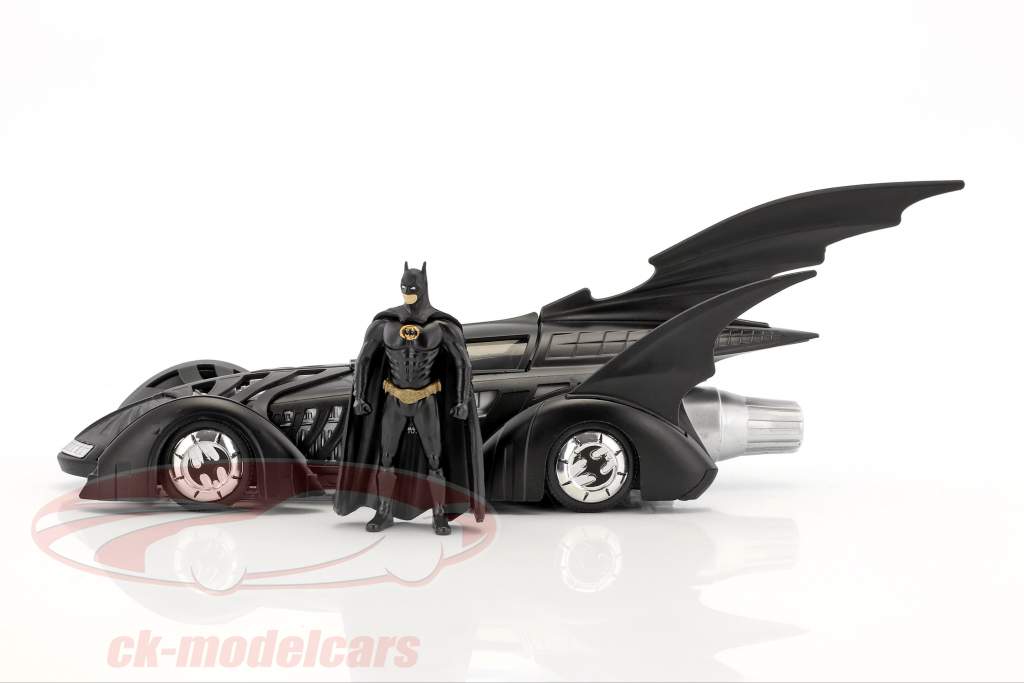 Batmobile película Batman Forever (1995) negro con figura Batman 1:24 Jada Toys