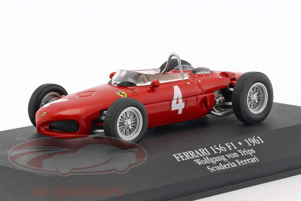 Wolfgang Graf Berghe von Trips Ferrari 156 Sharknose #4 2nd Formel 1 1961 1:43 Atlas