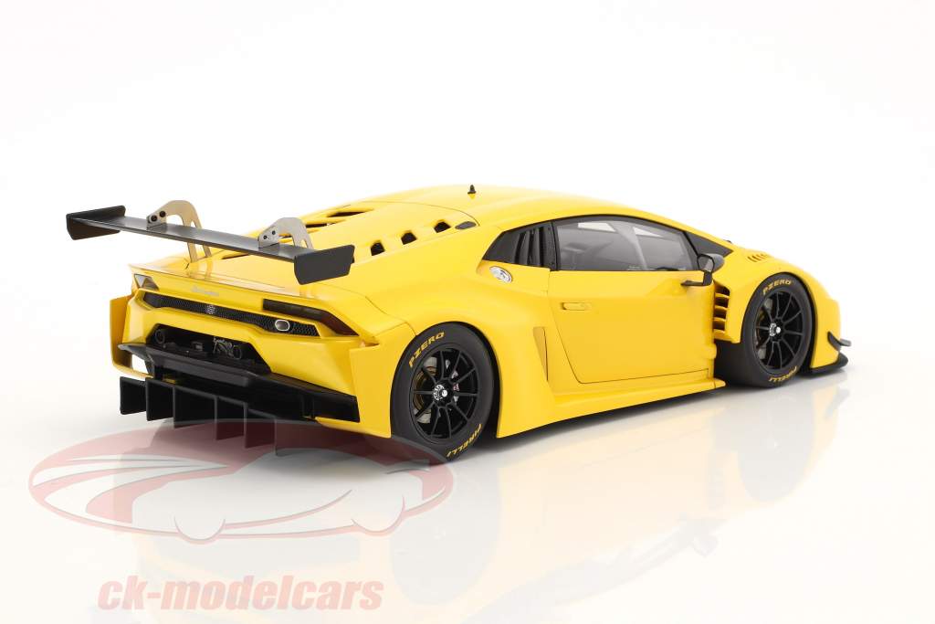 Lamborghini Huracan GT3 Bouwjaar 2015 geel 1:18 AUTOart