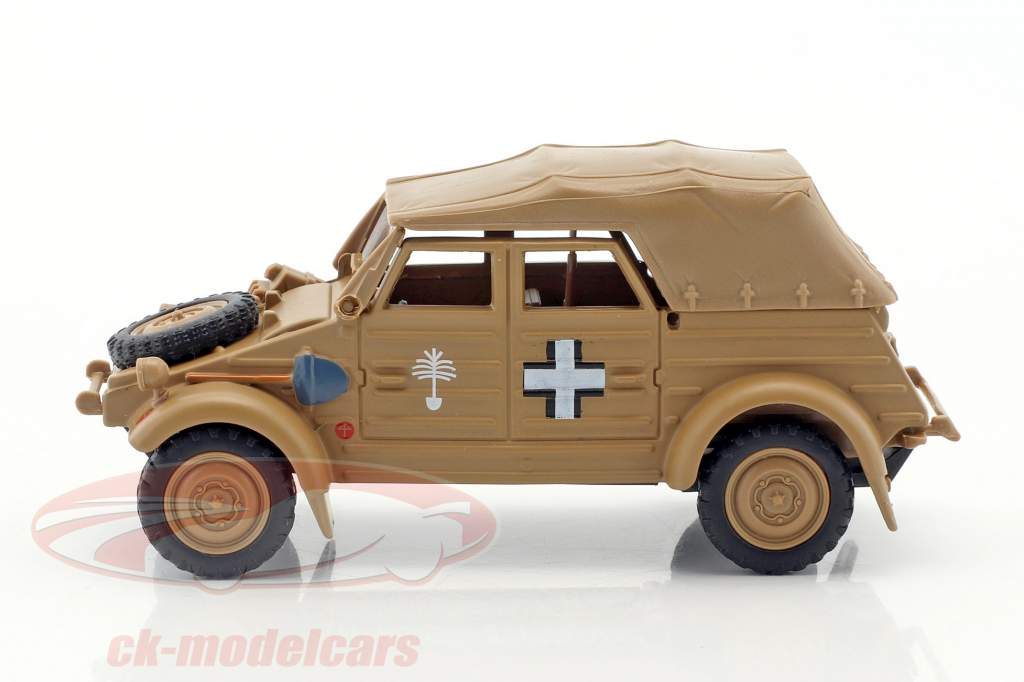 Volkswagen VW Kubel Typ 82 Soft Top anno 1941 Afrika Korps beige 1:43 Cararama