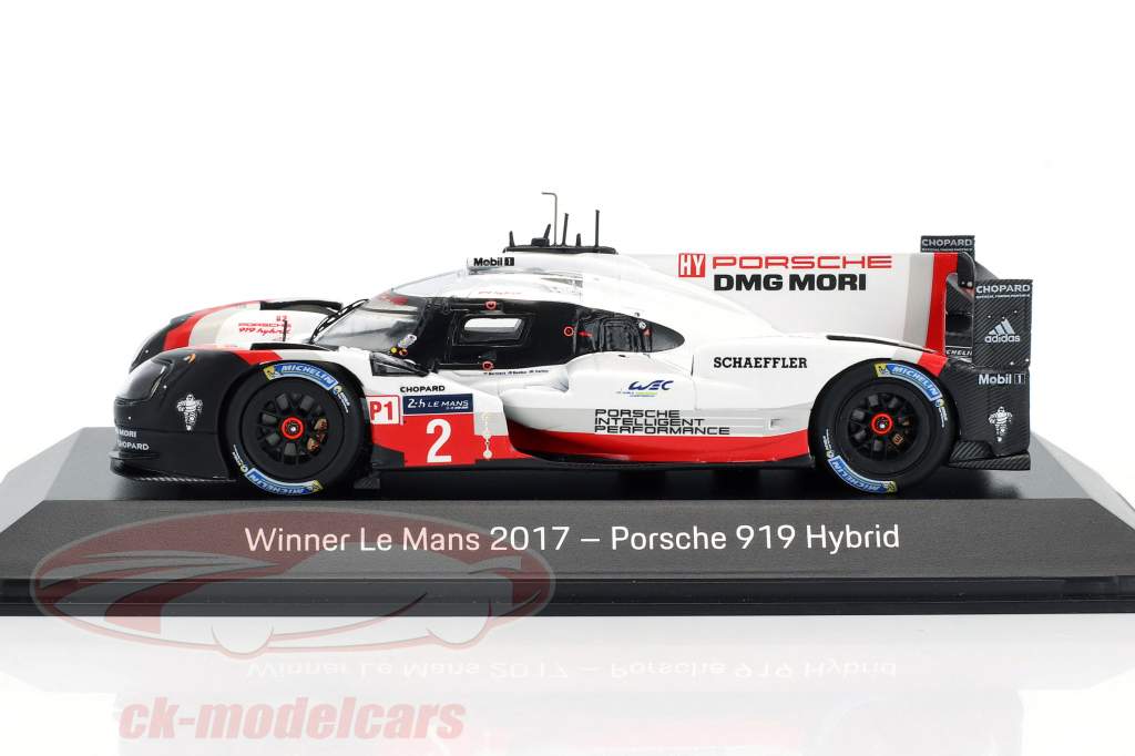 Porsche 919 Hybrid #2 gagnant 24h LeMans 2017 Bernhard, Hartley, Bamber 1:43 Spark