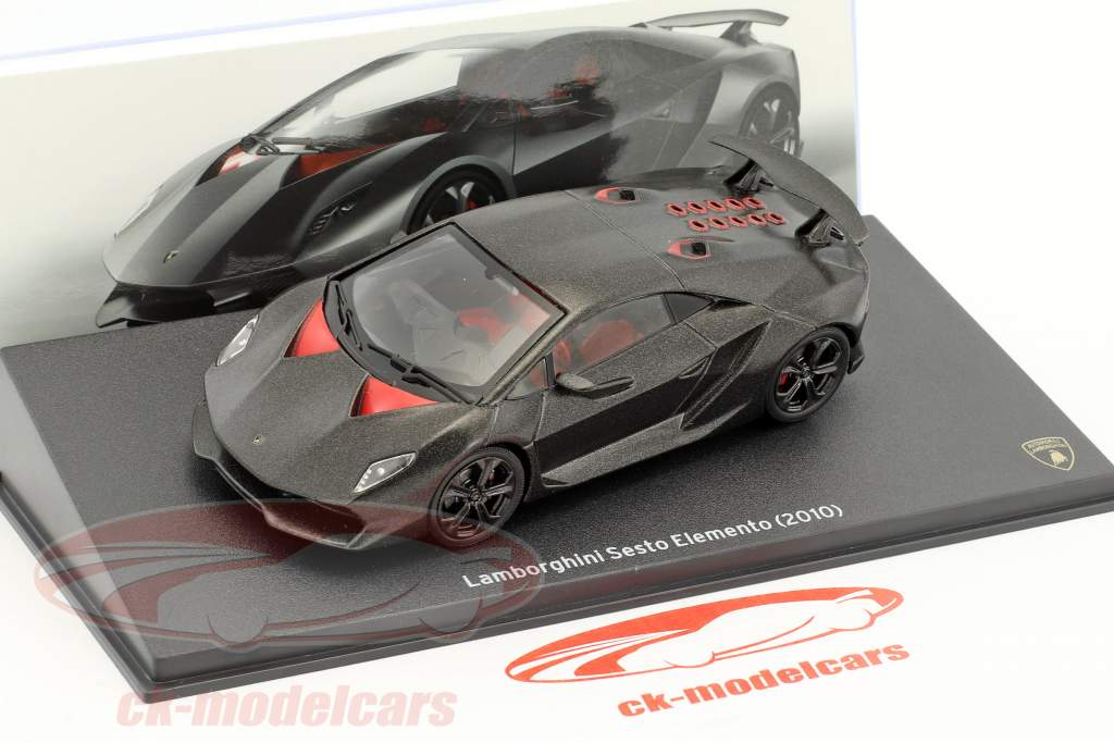 Lamborghini Sesto Elemento año de construcción 2010 negro 1:43 Leo Models