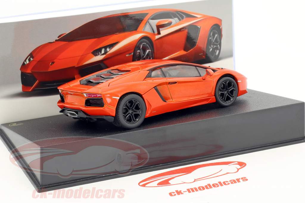 Lamborghini Aventador LP 700-4 year 2010 orange 1:43 Leo Models