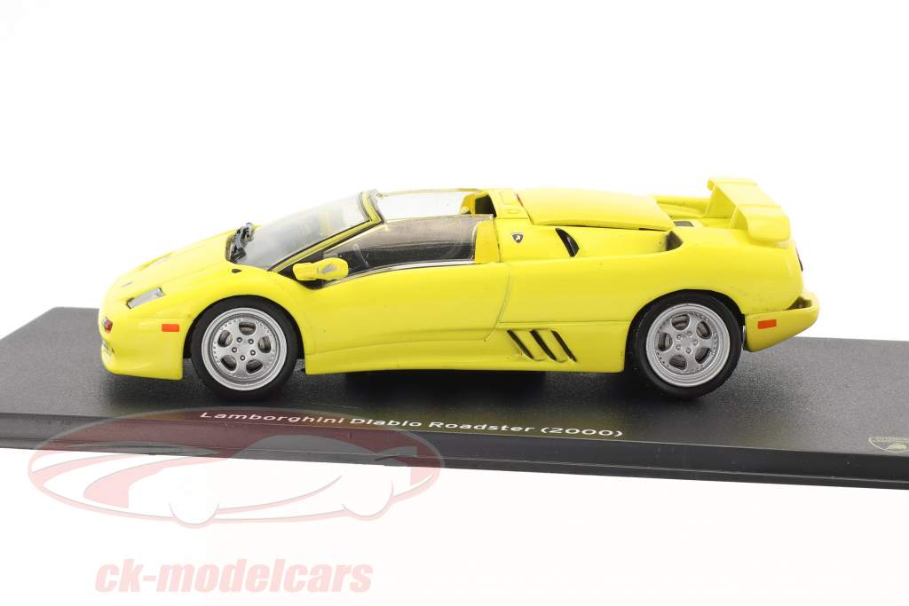 Lamborghini Diablo Roadster ano de construção 2000 amarelo 1:43 Leo Models