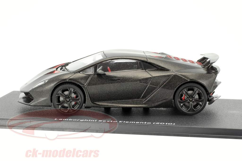 Lamborghini Sesto Elemento año de construcción 2010 negro 1:43 Leo Models