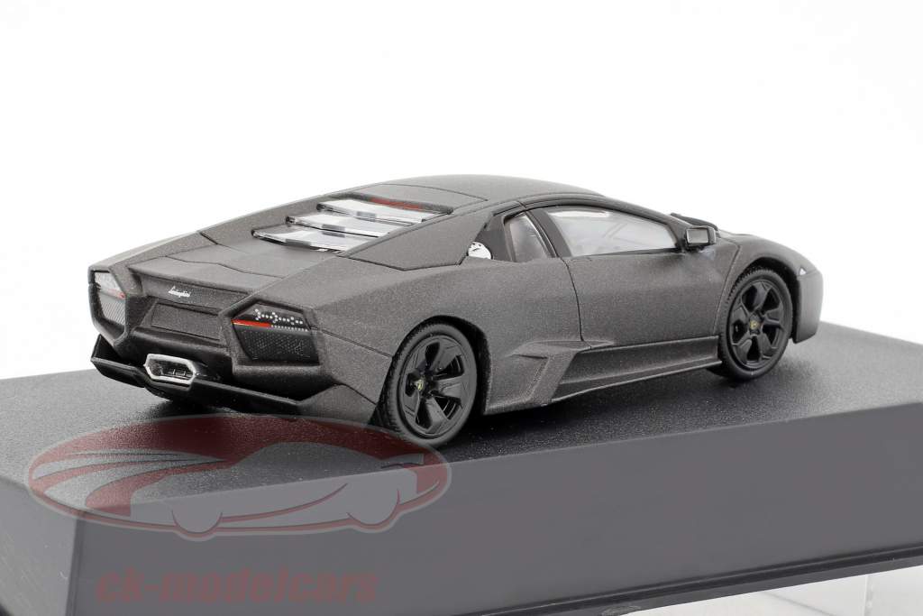 Lamborghini Reventon ano de construção 2007 aborrecido preto 1:43 Leo Models