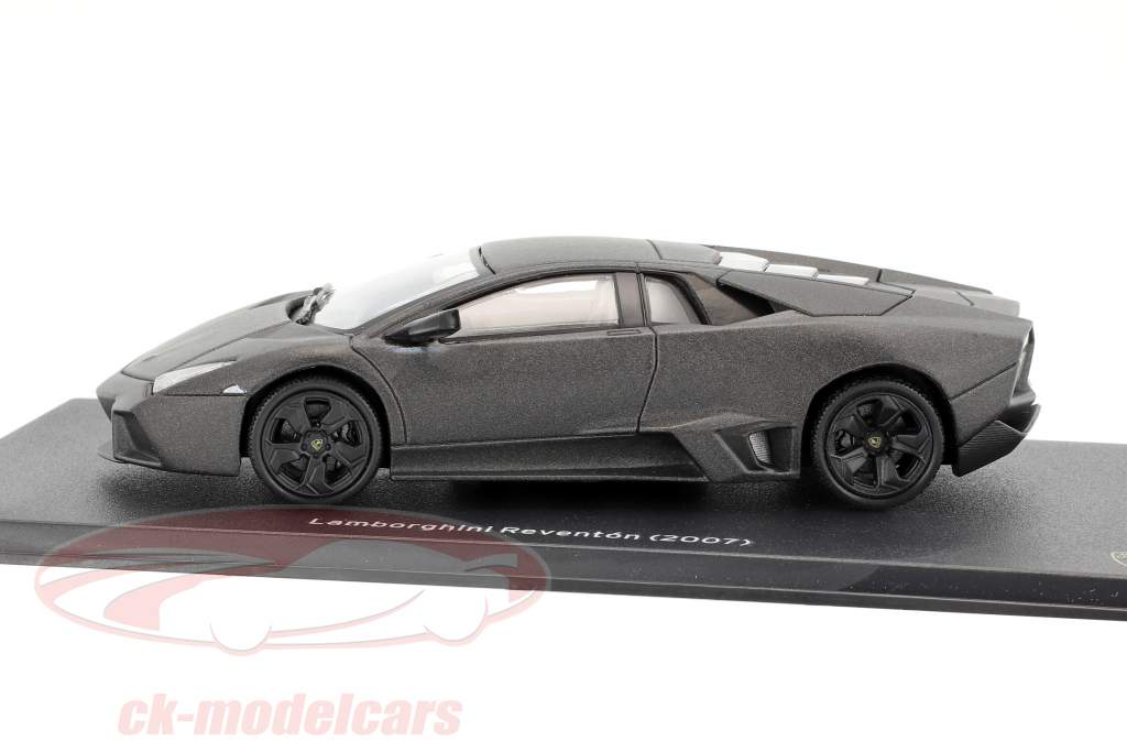 Lamborghini Reventon ano de construção 2007 aborrecido preto 1:43 Leo Models