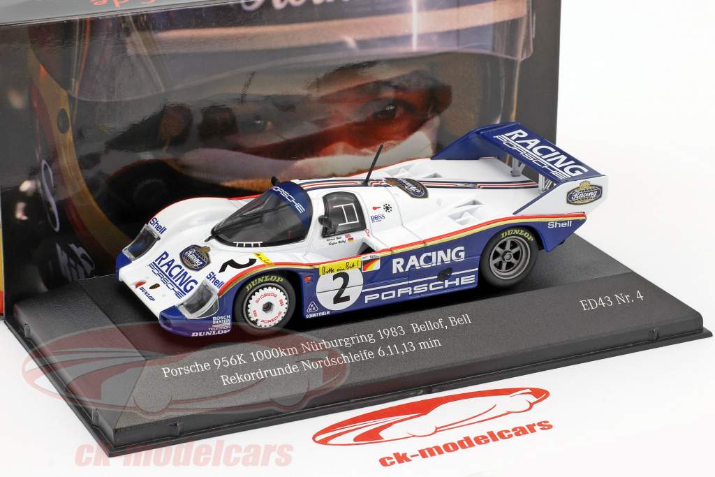 Porsche 956K #2 record du tour Nordschleife 6.11,13 min 1000km Nürburgring 1983 Bellof, Bell 1:43 CMR