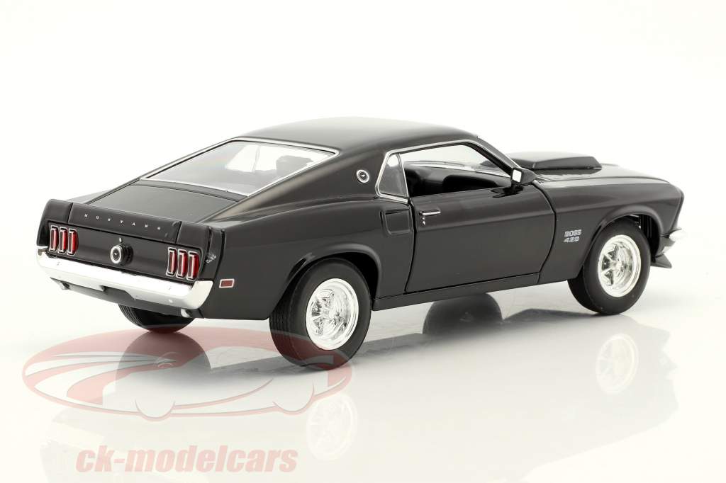 Welly 24067K 24067R Ford Mustang Boss 429 Nero o Rosso Diecast Model Cars 1:24th 