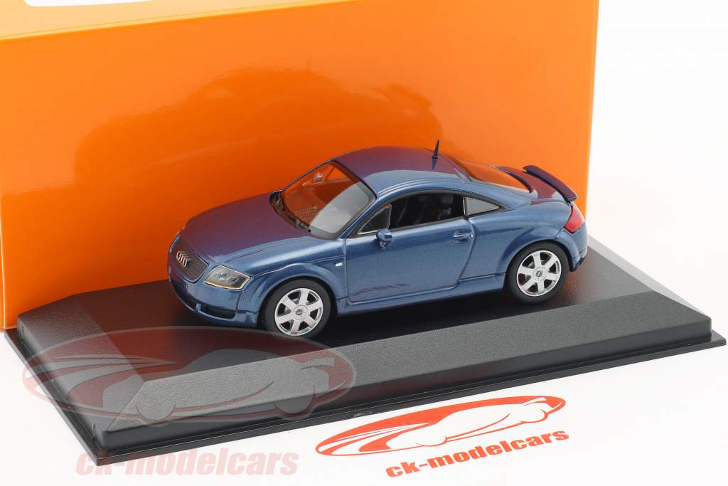 Audi TT coupe Bouwjaar 1998 blauw metalen 1:43 Minichamps