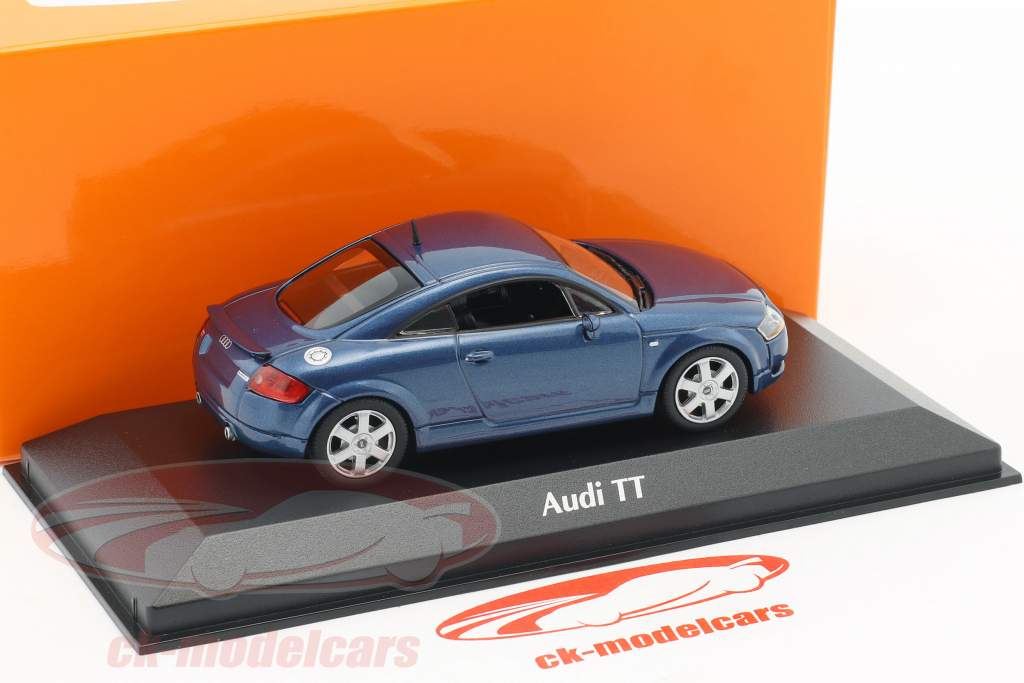 Audi TT coupe año de construcción 1998 azul metálico 1:43 Minichamps