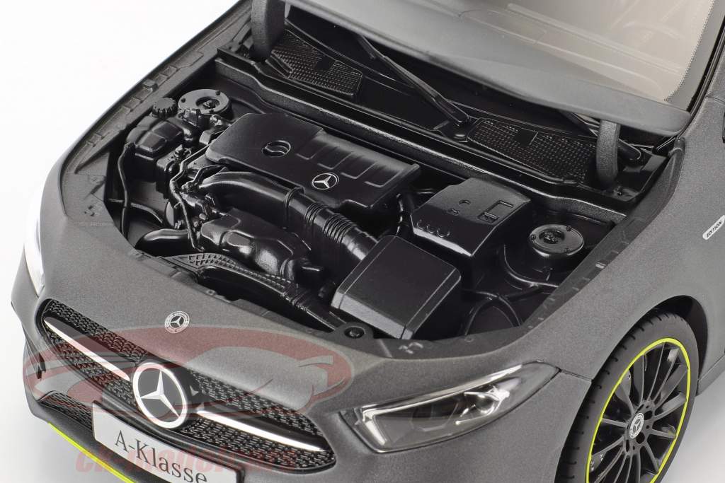 Mercedes-Benz A-Klasse (W177) year 2018 designo mountain gray magno 1:18 Norev