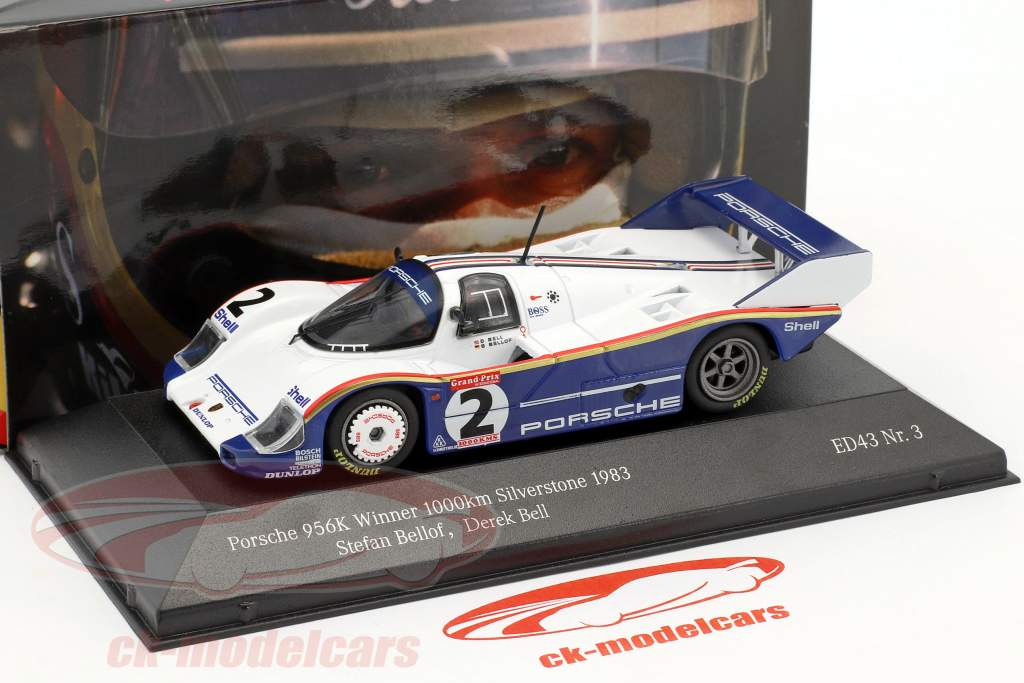 Porsche 956K #2 vencedor 1000km Silverstone 1983 Bellof, Bell 1:43 CMR