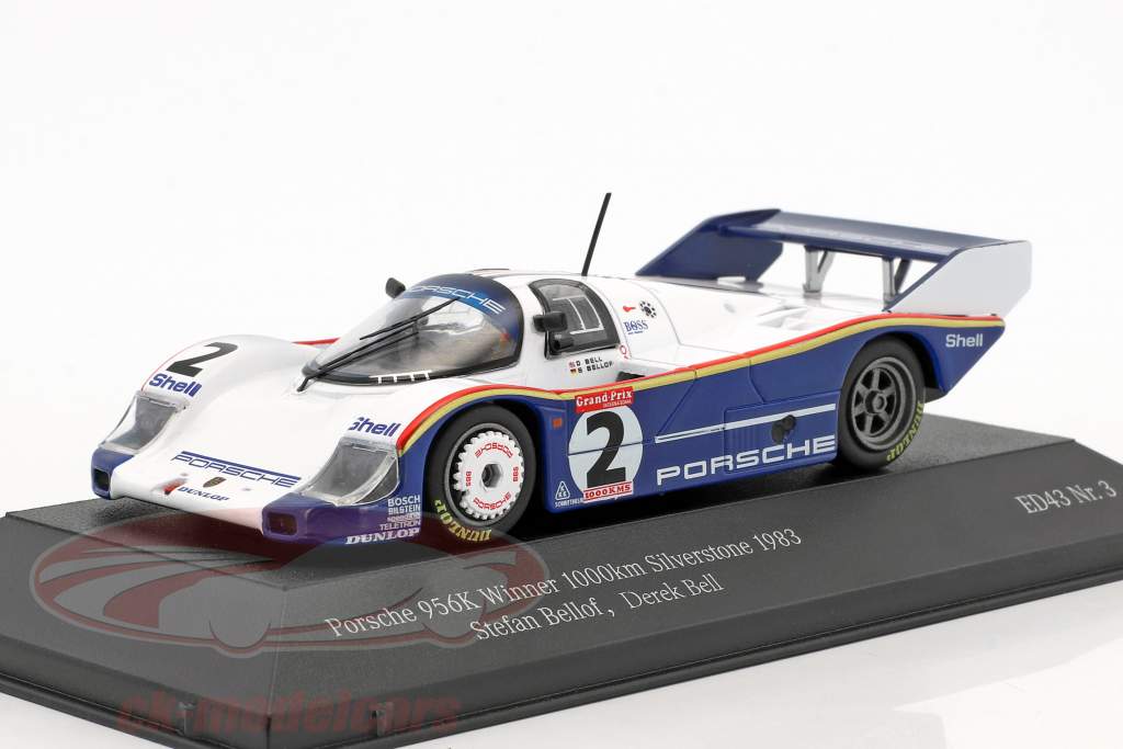 Porsche 956K #2 勝者 1000km Silverstone 1983 Bellof, Bell 1:43 CMR