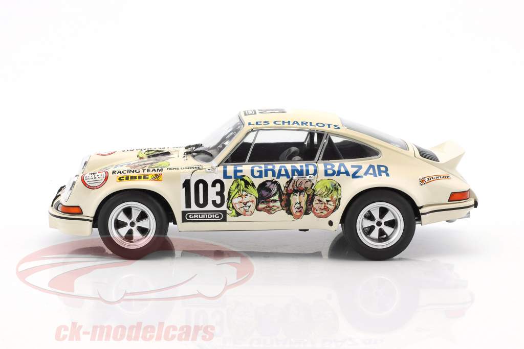 Porsche 911 RSR Le Grand Bazar #103 Rallye Tour de France 1973 Bayard, Ligonnet 1:18 Solido