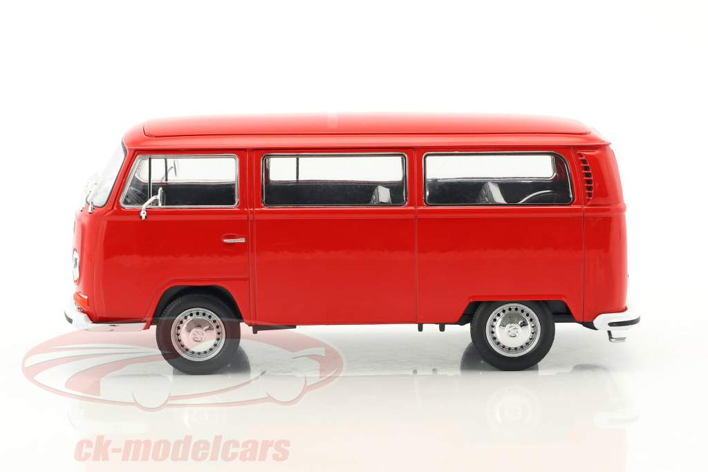 Volkswagen VW T2 Bus Baujahr 1972 rot 1:24 Welly