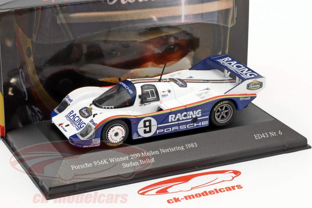 Porsche 956K #9 vencedor 200 milhas Norisring 1983 Stefan Bellof 1:43 CMR