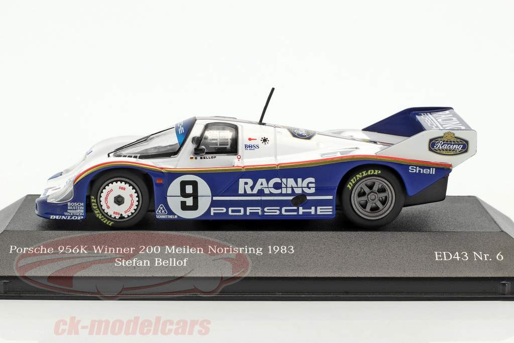 Porsche 956K #9 winnaar 200 mijlen Norisring 1983 Stefan Bellof 1:43 CMR