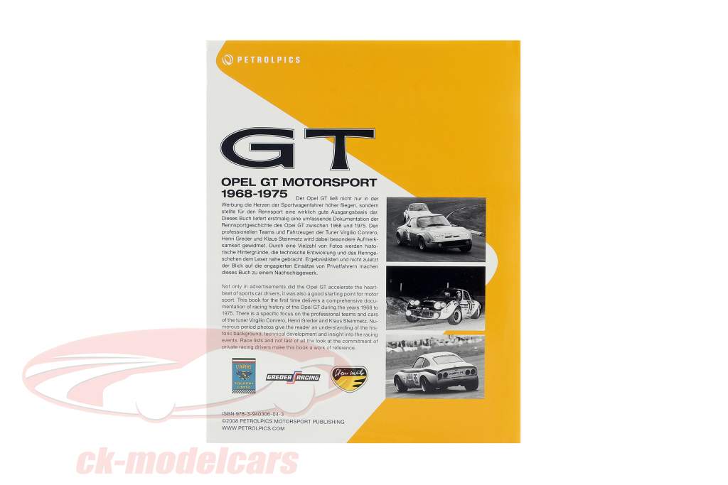 Book: Opel GT Motorsport 1968-1975 from M. van Sevecotte / D. Kurzrock / S. Müller
