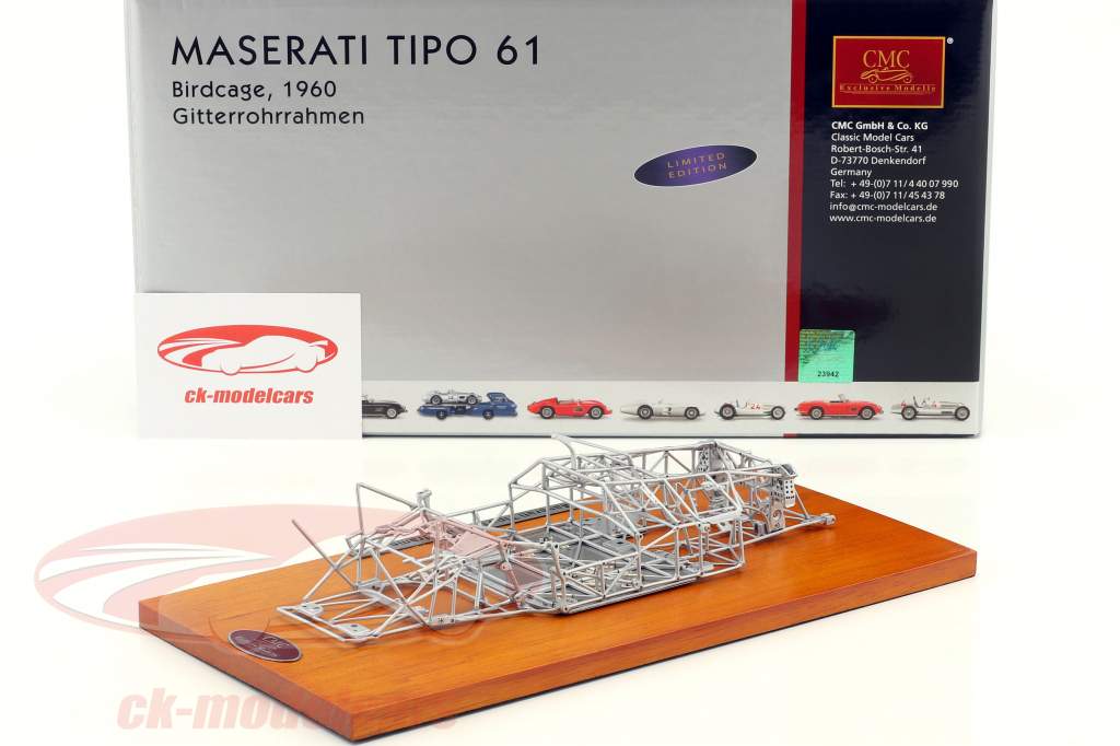 Maserati Tipo 61 Birdcage Opførselsår 1960 Space ramme 1:18 CMC