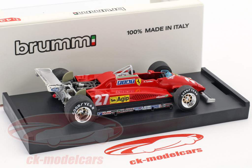 Patrick Tambay Ferrari 126C2 #27 2 ° italiano GP formula 1 1982 1:43 Brumm