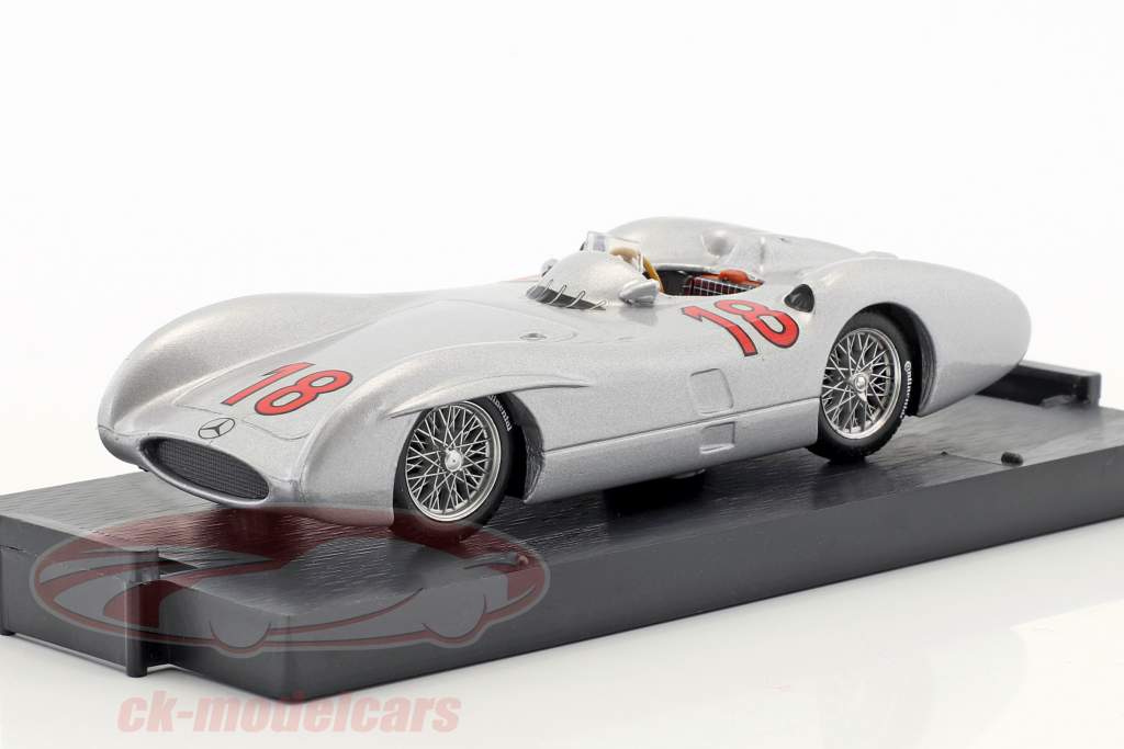 Juan Manuel Fangio Mercedes W196C #18 gagnant français GP champion du monde formule 1 1954 1:43 Brumm