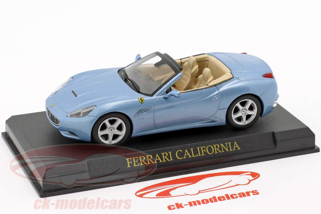 Ferrari California Year 2008 light blue metallic 1:43 Altaya