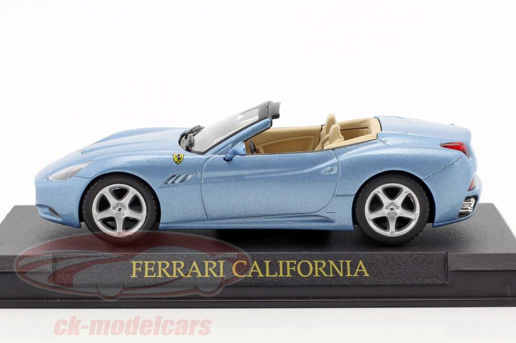 Ferrari California år 2008 lyseblå metallic 1:43 Altaya