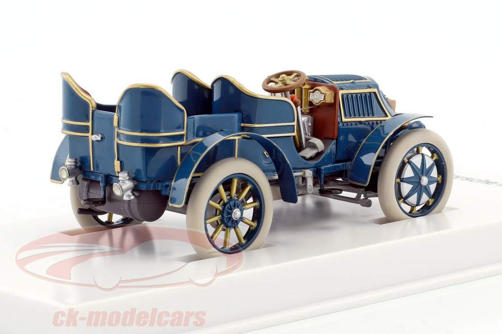 Lohner - Porsche Mixte auto anno di costruzione 1901 blu 1:43 Porsche Museum