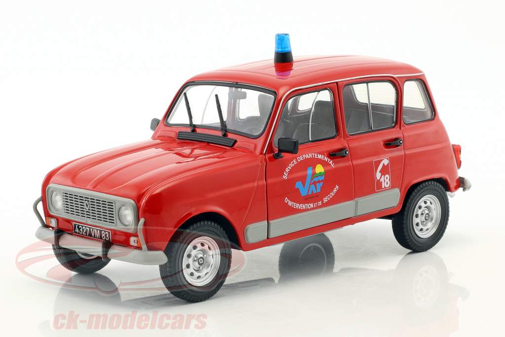 Renault 4 GTL fire Department red 1:18 Solido