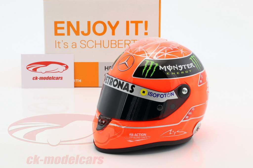 Michael Schumacher Mercedes GP Formel 1 2012 Helm 1:2 Schuberth