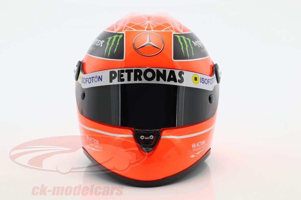 Michael Schumacher Mercedes GP formule 1 2012 helm 1:2 Schuberth
