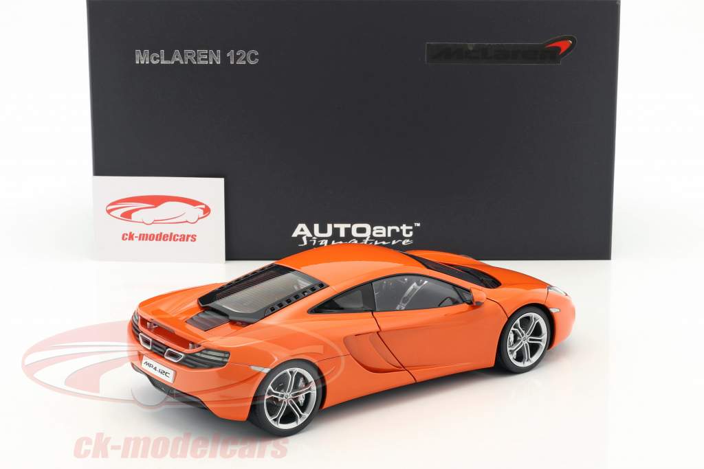 Orange 1 18th Scale Autoart 76006 Mclaren Mp4 12c Sumo Ci